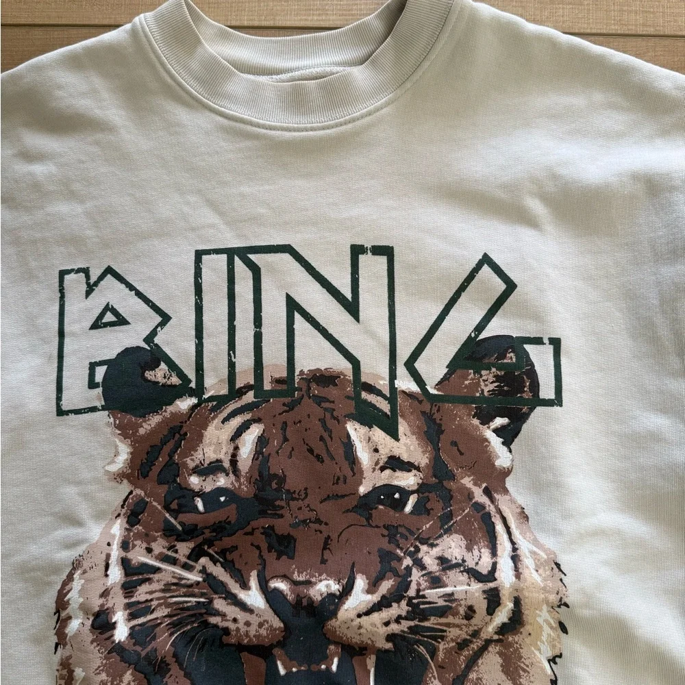 Anine Bing Women’s White Tiger Sweatshirt - Picture 4 of 8
